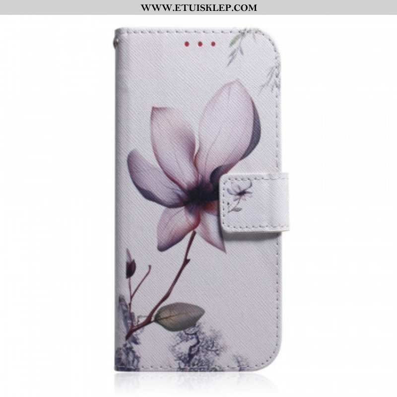 Etui Folio do OnePlus 10 Pro 5G Kwiat Zgaszony Róż